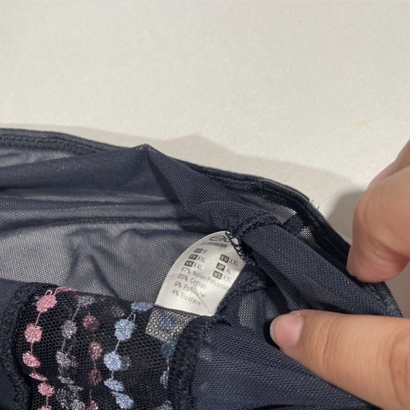 NWT Elomi [ XXL ] Matilda Embellished Briefs in Unicorn‎ Blue/Grey - Picture 9 of 11